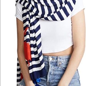 NWT Kate Spade Hanging Crab Oblong Scarf